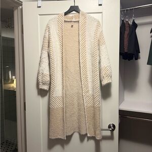 Cozy Cream and Tan Women's Sweater